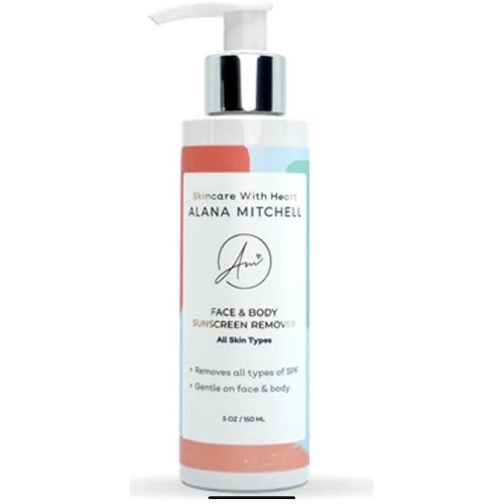 Alana Mitchell Face & Body Sunscreen Remover - Facial Cleansing Oil, Face Wash